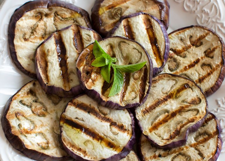 Lækre aubergine tilberedt i airfryer