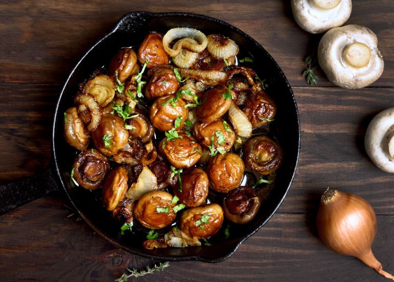 Champignoner i airfryer